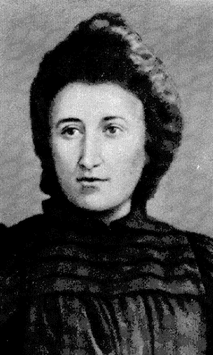 By the age of 22 she was already well known in the international workers' movement and represented her Polish party in the congress of the Socialist International of 1893. Picture from marxists.org.